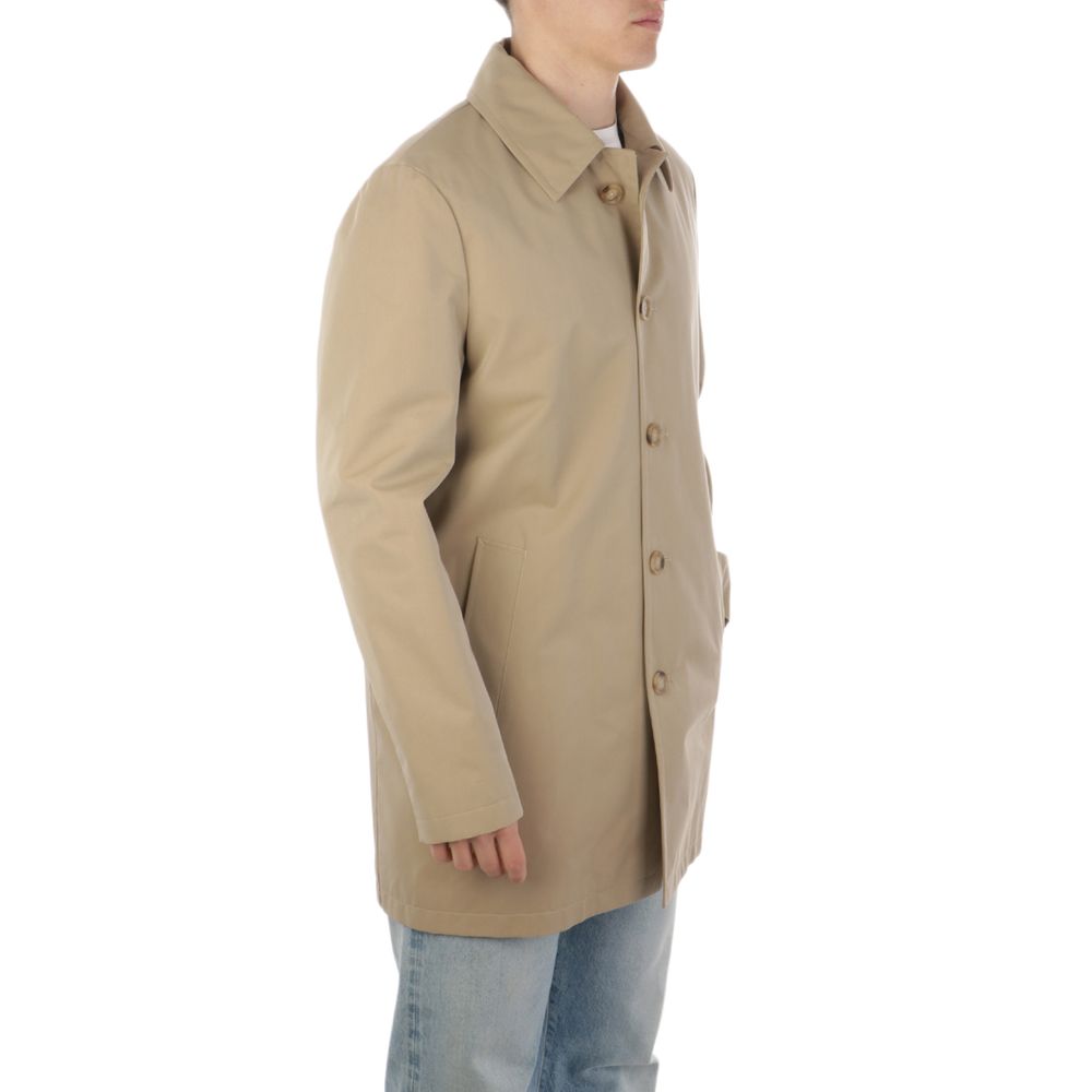 Aquascutum Beige Baumwolle Männer Trenchcoat